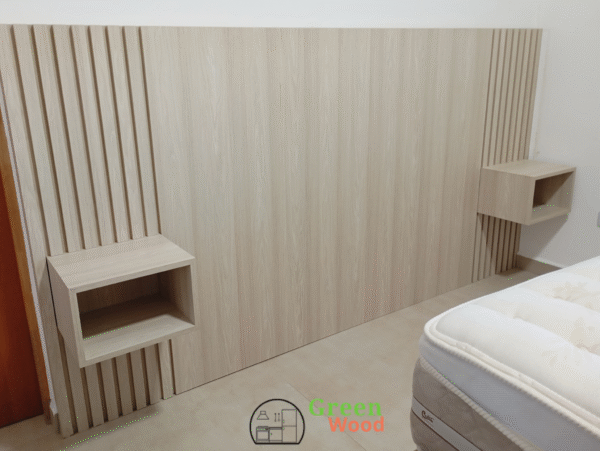 Cabeceira de Cama em MDF Ripado com Nicho  - Imagem 3