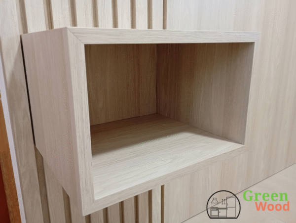 Cabeceira de Cama em MDF Ripado com Nicho  - Imagem 5